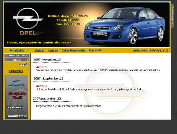Opel Kis- és Nagykereskedés